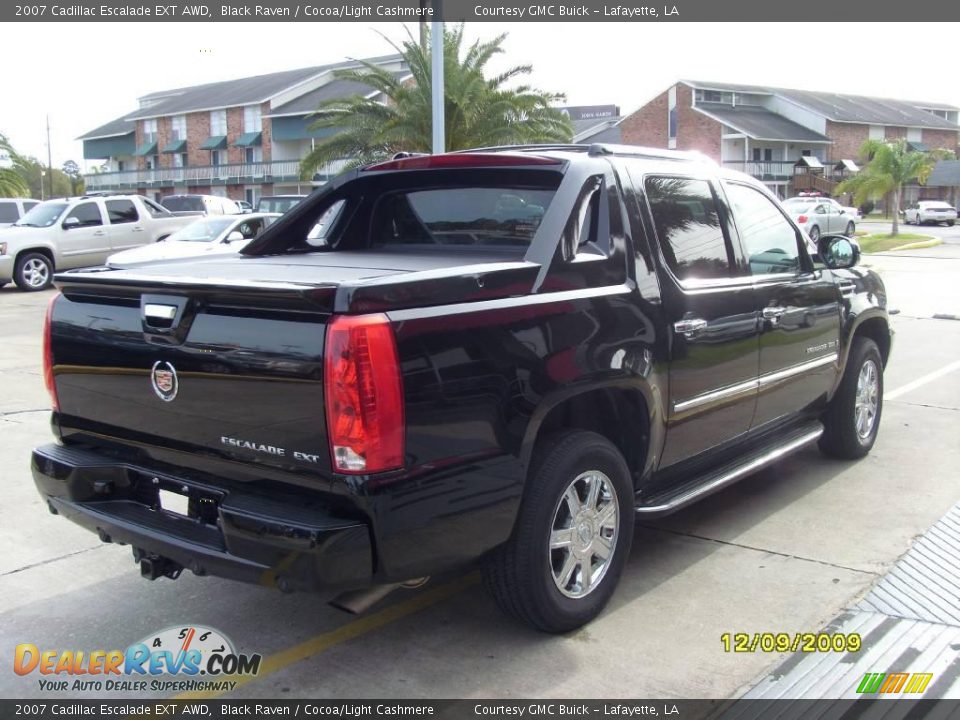 2007 Cadillac Escalade EXT AWD Black Raven / Cocoa/Light Cashmere Photo #4