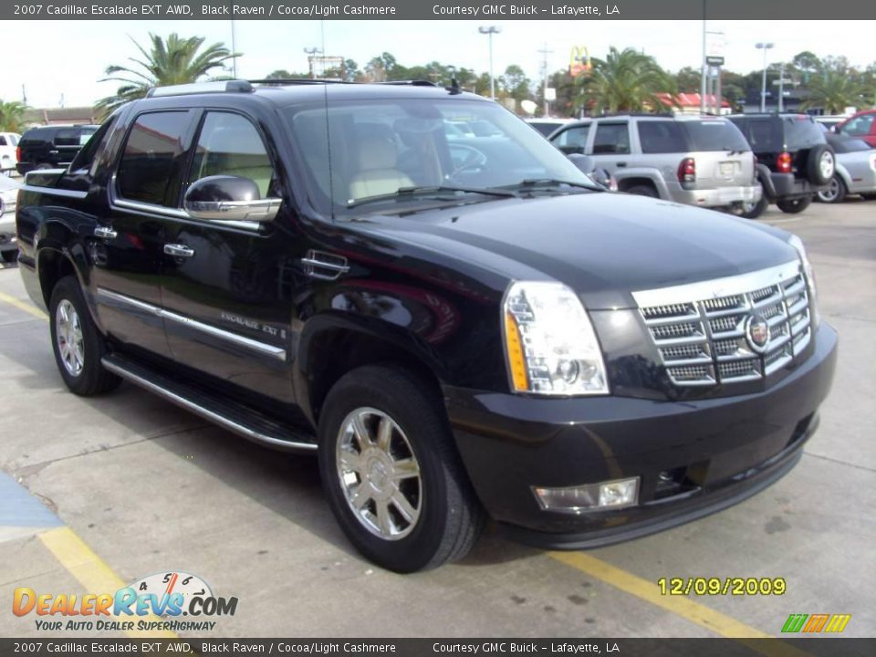 2007 Cadillac Escalade EXT AWD Black Raven / Cocoa/Light Cashmere Photo #5