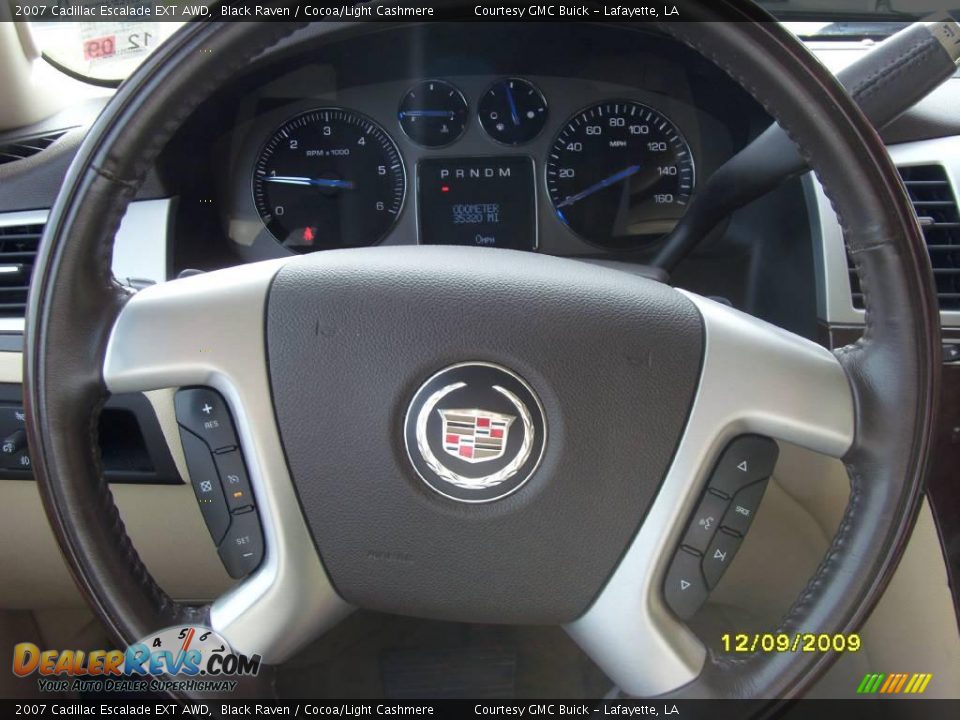 2007 Cadillac Escalade EXT AWD Black Raven / Cocoa/Light Cashmere Photo #7