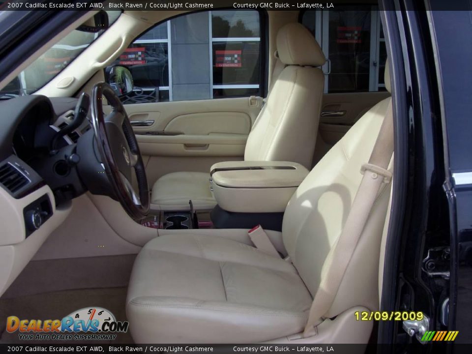 2007 Cadillac Escalade EXT AWD Black Raven / Cocoa/Light Cashmere Photo #14