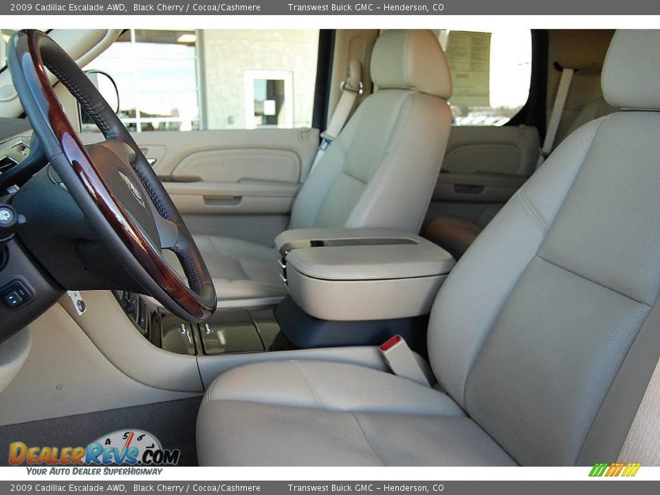 2009 Cadillac Escalade AWD Black Cherry / Cocoa/Cashmere Photo #12