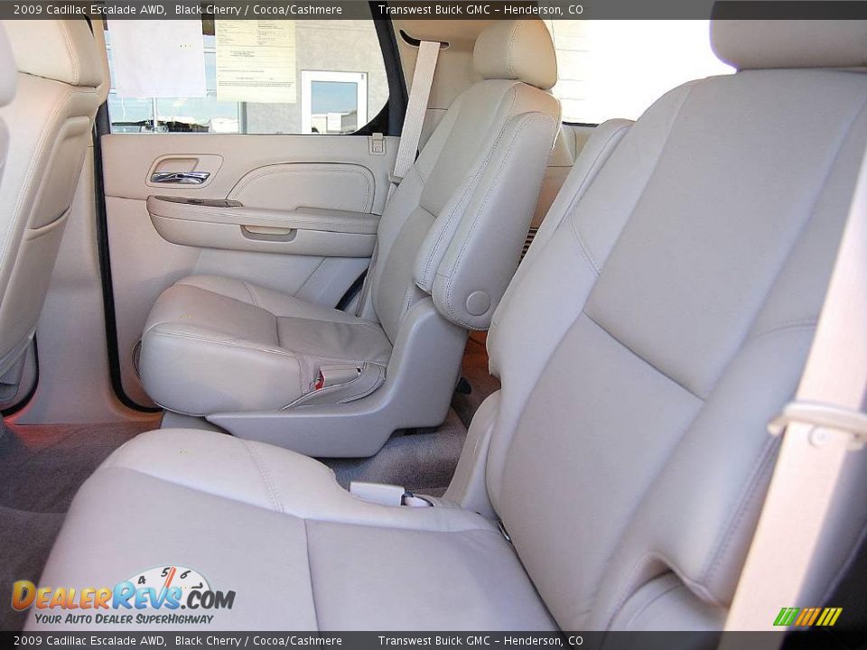 2009 Cadillac Escalade AWD Black Cherry / Cocoa/Cashmere Photo #13