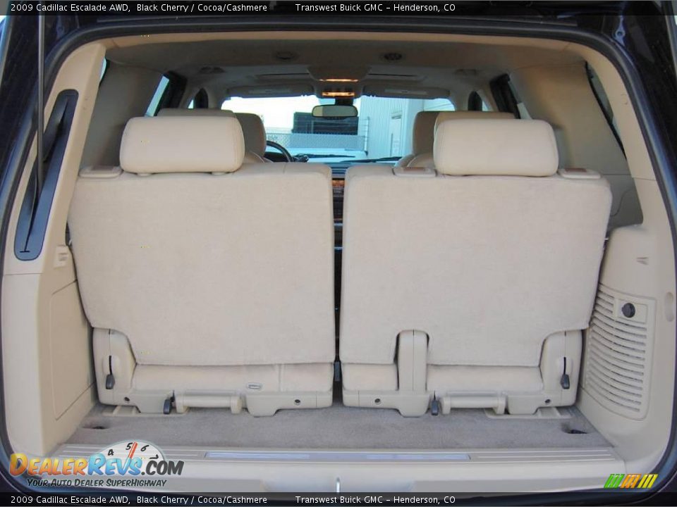 2009 Cadillac Escalade AWD Black Cherry / Cocoa/Cashmere Photo #15