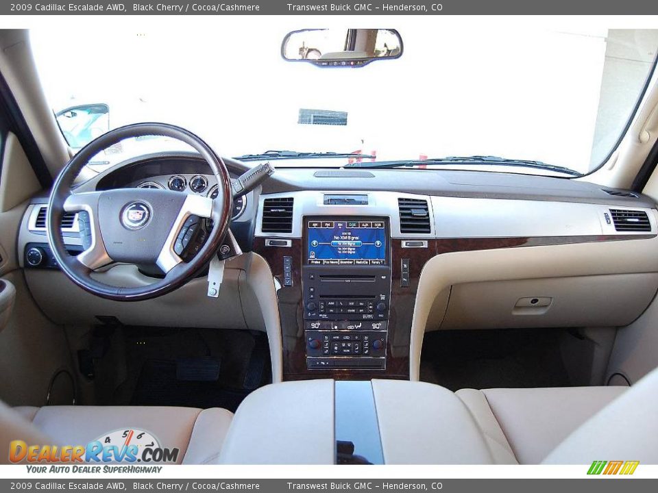 2009 Cadillac Escalade AWD Black Cherry / Cocoa/Cashmere Photo #18