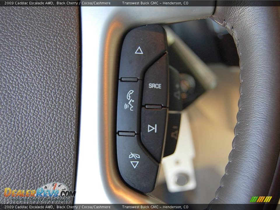 2009 Cadillac Escalade AWD Black Cherry / Cocoa/Cashmere Photo #24