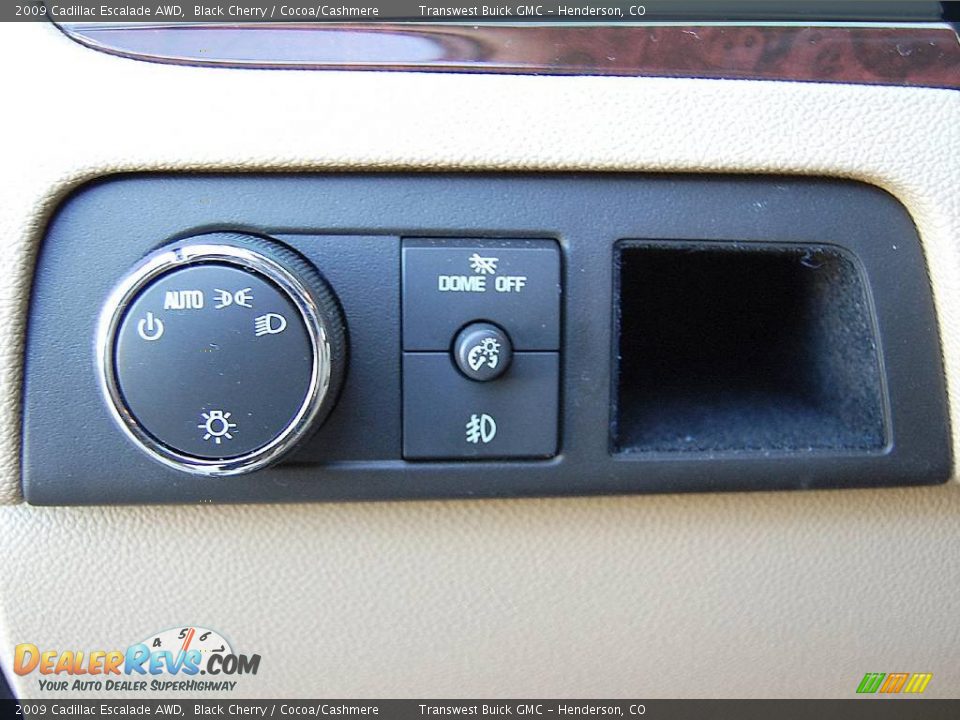 2009 Cadillac Escalade AWD Black Cherry / Cocoa/Cashmere Photo #26