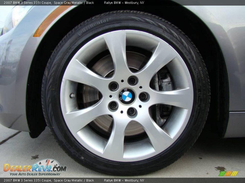 2007 BMW 3 Series 335i Coupe Space Gray Metallic / Black Photo #6