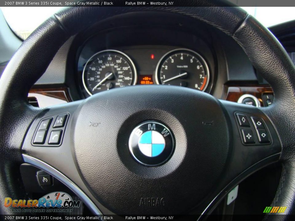 2007 BMW 3 Series 335i Coupe Space Gray Metallic / Black Photo #10