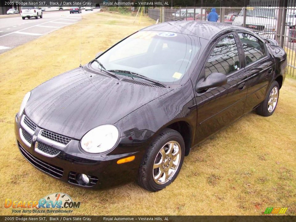 2005 Dodge Neon SXT Black / Dark Slate Gray Photo #1