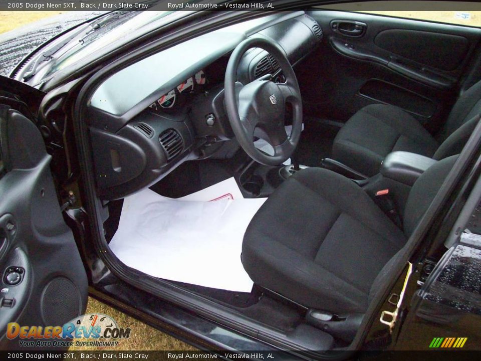 2005 Dodge Neon SXT Black / Dark Slate Gray Photo #6