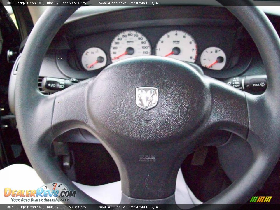 2005 Dodge Neon SXT Black / Dark Slate Gray Photo #7