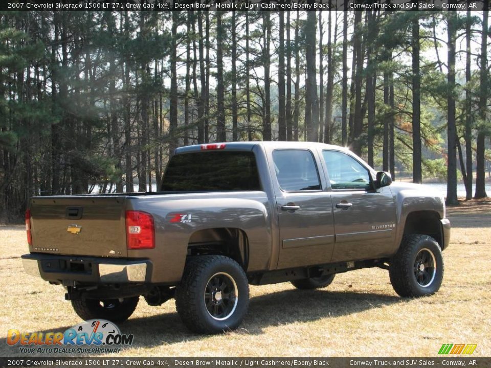 2007 Chevrolet Silverado 1500 LT Z71 Crew Cab 4x4 Desert Brown Metallic / Light Cashmere/Ebony Black Photo #6