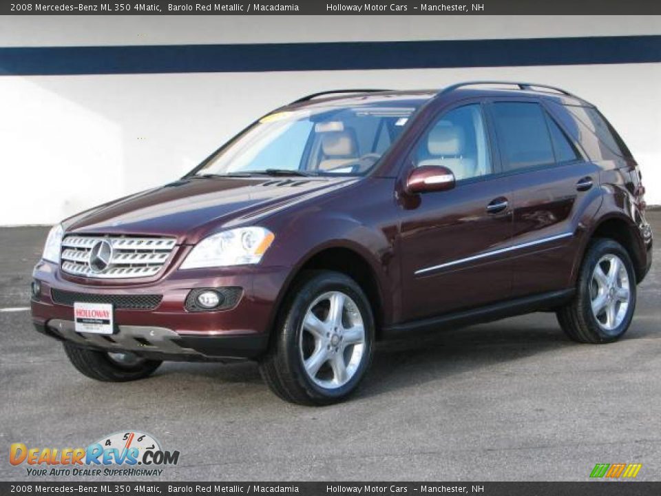 2008 Mercedes-Benz ML 350 4Matic Barolo Red Metallic / Macadamia Photo #1