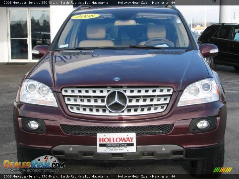 2008 Mercedes-Benz ML 350 4Matic Barolo Red Metallic / Macadamia Photo #2