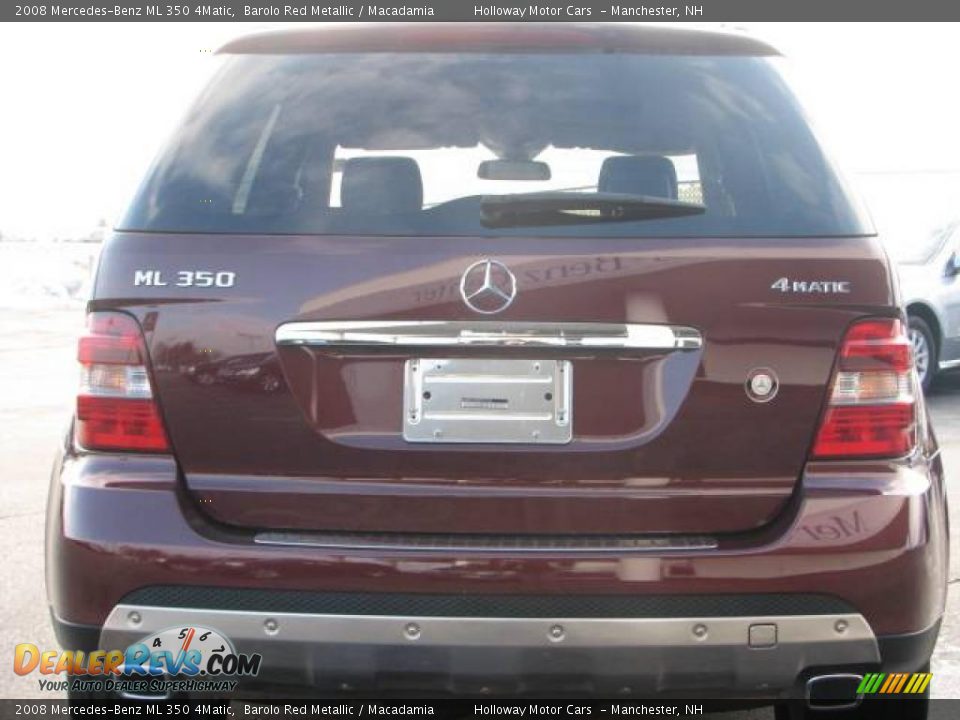 2008 Mercedes-Benz ML 350 4Matic Barolo Red Metallic / Macadamia Photo #3