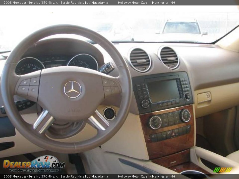 2008 Mercedes-Benz ML 350 4Matic Barolo Red Metallic / Macadamia Photo #5