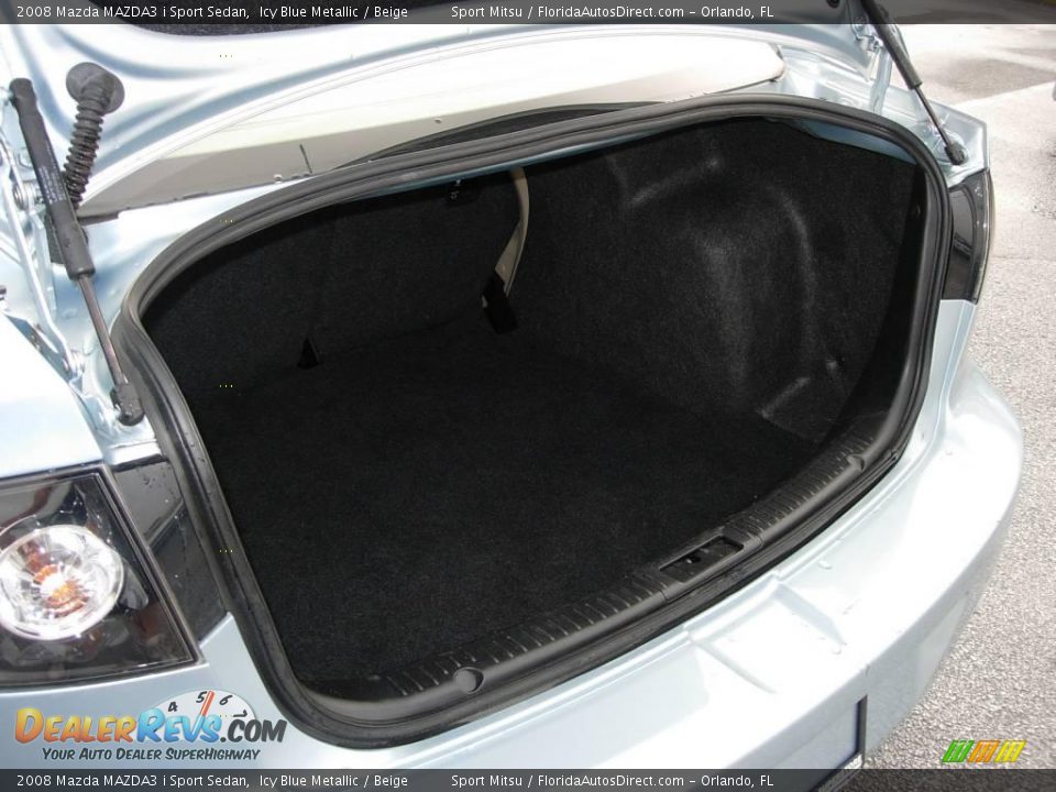 2008 Mazda MAZDA3 i Sport Sedan Icy Blue Metallic / Beige Photo #11