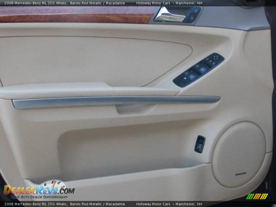 2008 Mercedes-Benz ML 350 4Matic Barolo Red Metallic / Macadamia Photo #7