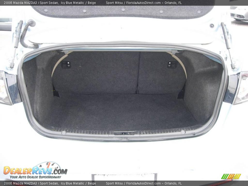 2008 Mazda MAZDA3 i Sport Sedan Icy Blue Metallic / Beige Photo #12