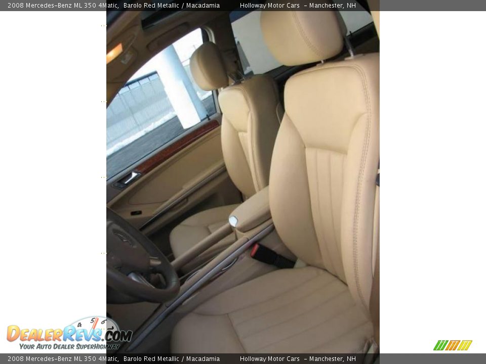 2008 Mercedes-Benz ML 350 4Matic Barolo Red Metallic / Macadamia Photo #8