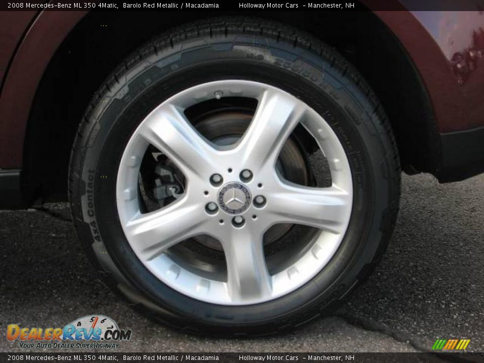 2008 Mercedes-Benz ML 350 4Matic Barolo Red Metallic / Macadamia Photo #9
