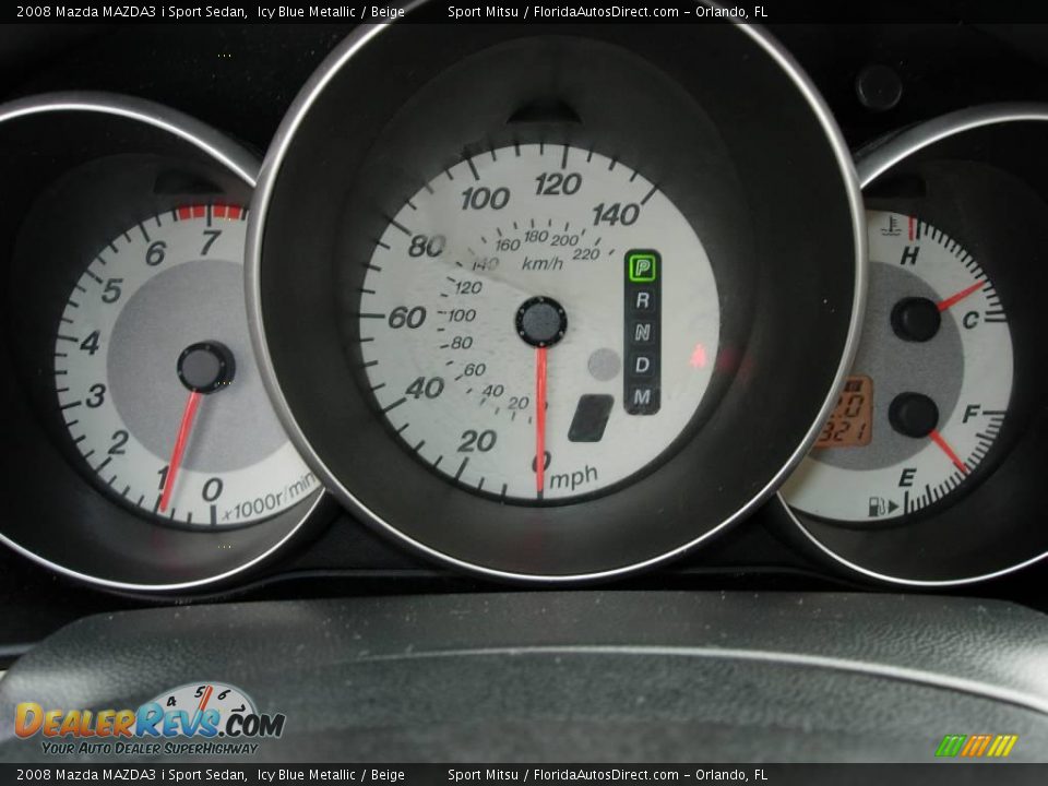 2008 Mazda MAZDA3 i Sport Sedan Icy Blue Metallic / Beige Photo #19