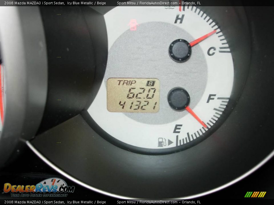 2008 Mazda MAZDA3 i Sport Sedan Icy Blue Metallic / Beige Photo #20