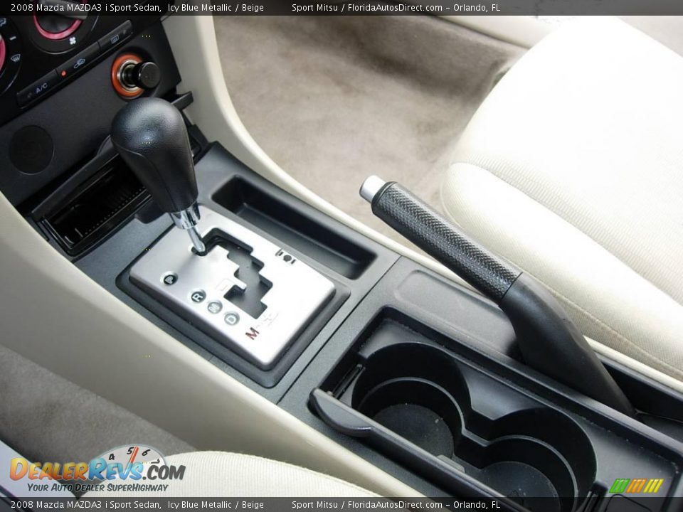 2008 Mazda MAZDA3 i Sport Sedan Icy Blue Metallic / Beige Photo #22