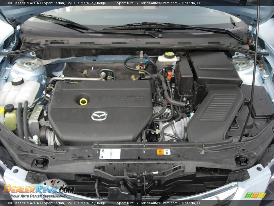 2008 Mazda MAZDA3 i Sport Sedan Icy Blue Metallic / Beige Photo #23