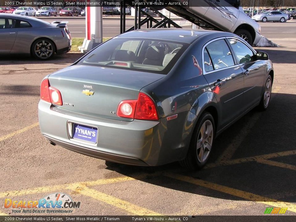 2009 Chevrolet Malibu LS Sedan Silver Moss Metallic / Titanium Photo #6
