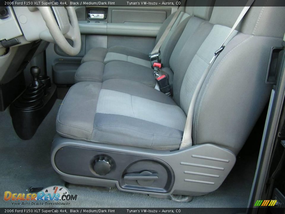 2006 Ford F150 XLT SuperCab 4x4 Black / Medium/Dark Flint Photo #7