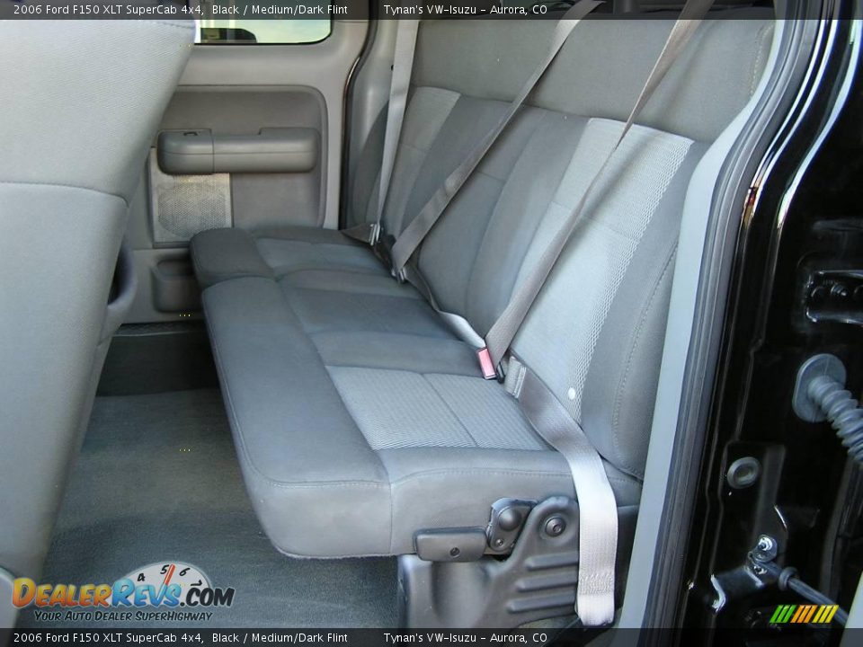 2006 Ford F150 XLT SuperCab 4x4 Black / Medium/Dark Flint Photo #8