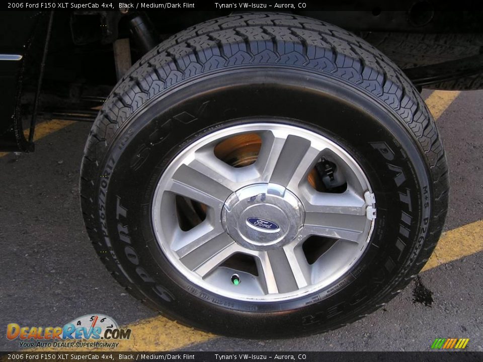 2006 Ford F150 XLT SuperCab 4x4 Black / Medium/Dark Flint Photo #18
