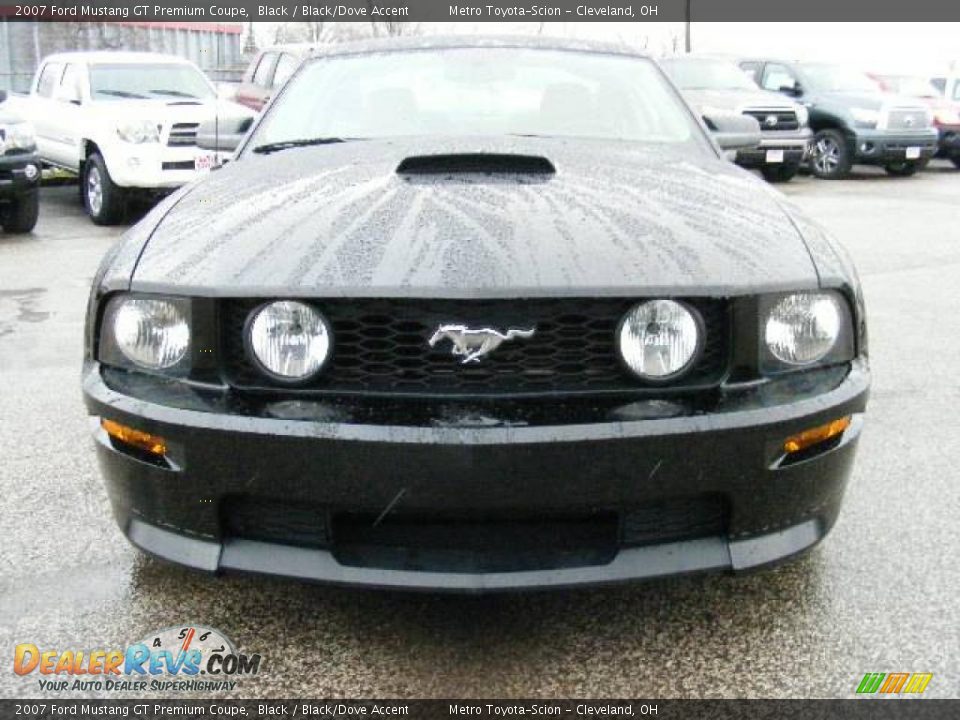 2007 Ford Mustang GT Premium Coupe Black / Black/Dove Accent Photo #8