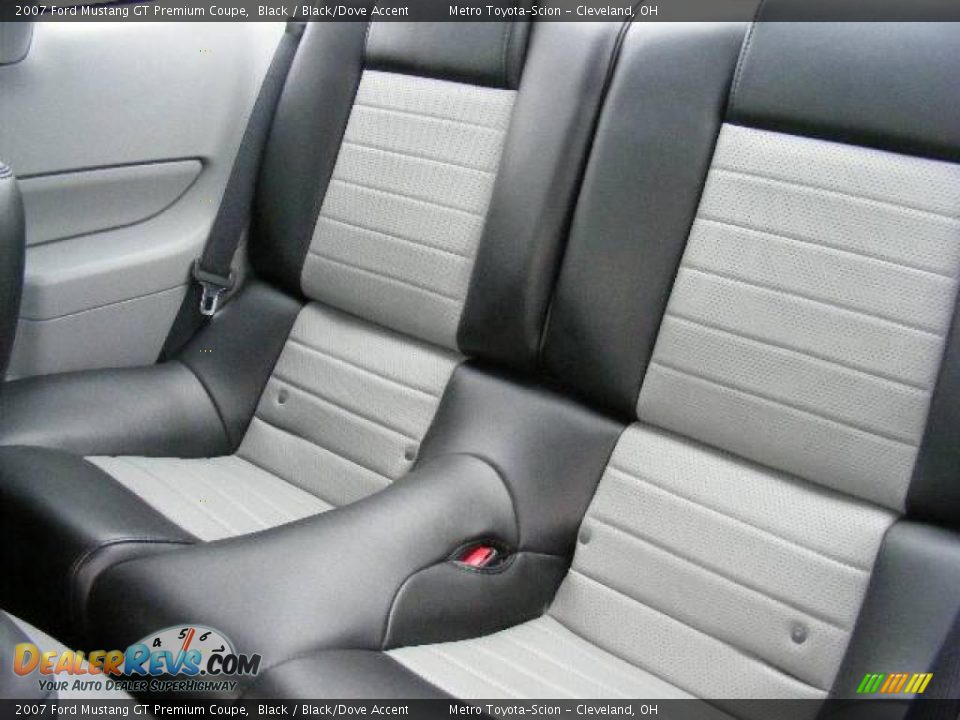 2007 Ford Mustang GT Premium Coupe Black / Black/Dove Accent Photo #11