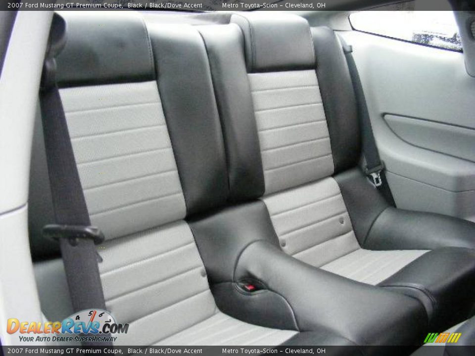 2007 Ford Mustang GT Premium Coupe Black / Black/Dove Accent Photo #12