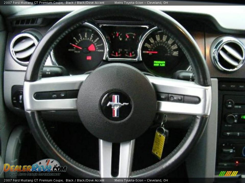 2007 Ford Mustang GT Premium Coupe Black / Black/Dove Accent Photo #15