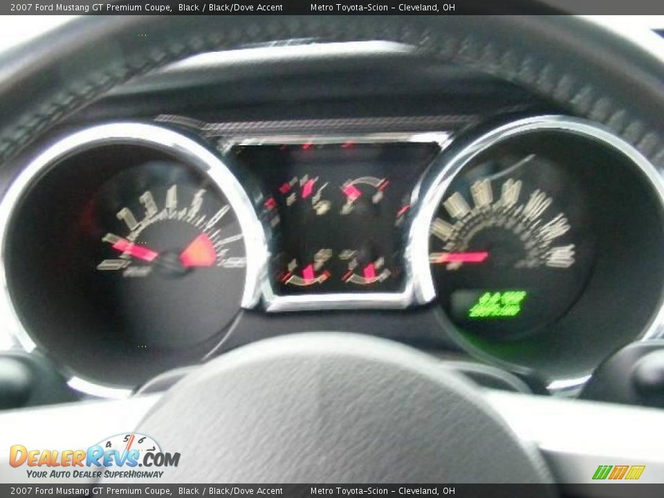 2007 Ford Mustang GT Premium Coupe Black / Black/Dove Accent Photo #16