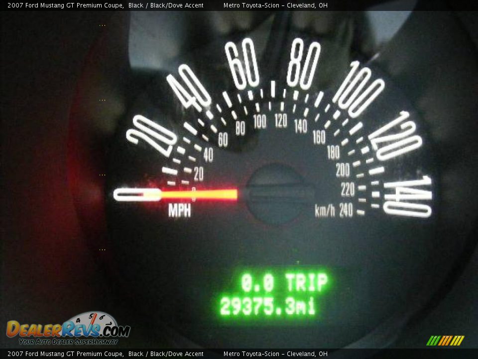 2007 Ford Mustang GT Premium Coupe Black / Black/Dove Accent Photo #17