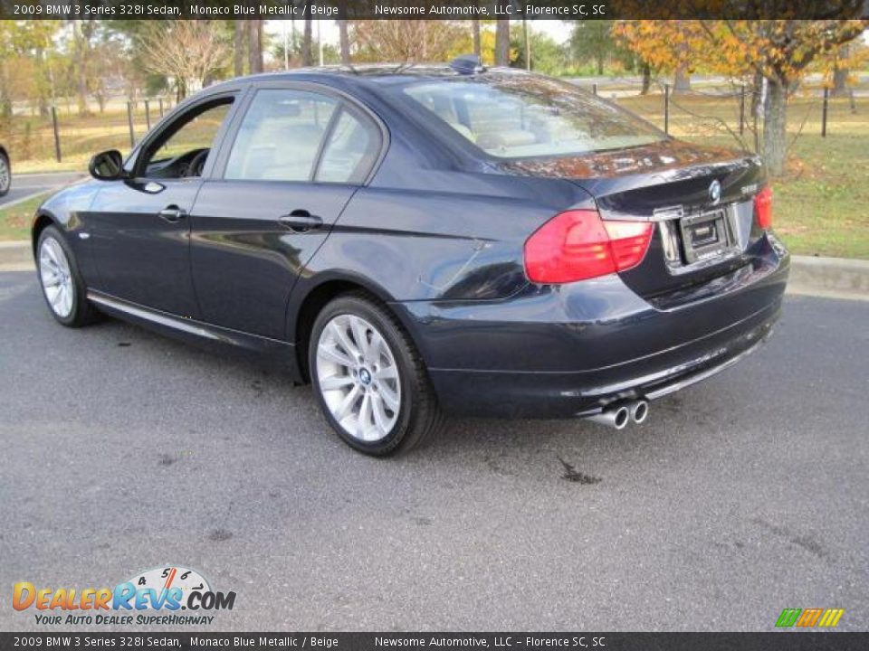 2009 BMW 3 Series 328i Sedan Monaco Blue Metallic / Beige Photo #2
