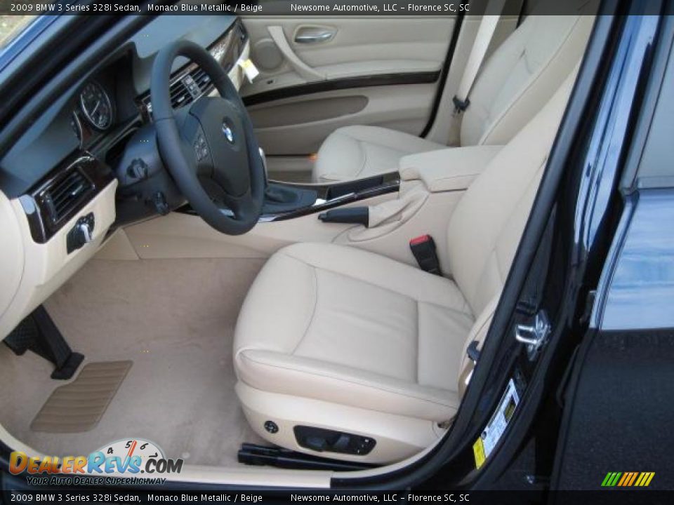 2009 BMW 3 Series 328i Sedan Monaco Blue Metallic / Beige Photo #3