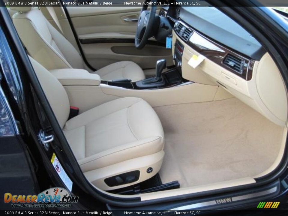 2009 BMW 3 Series 328i Sedan Monaco Blue Metallic / Beige Photo #10