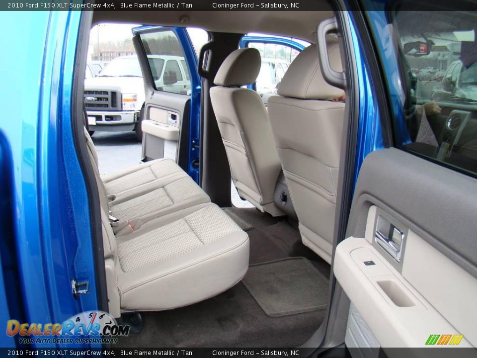 2010 Ford F150 XLT SuperCrew 4x4 Blue Flame Metallic / Tan Photo #11