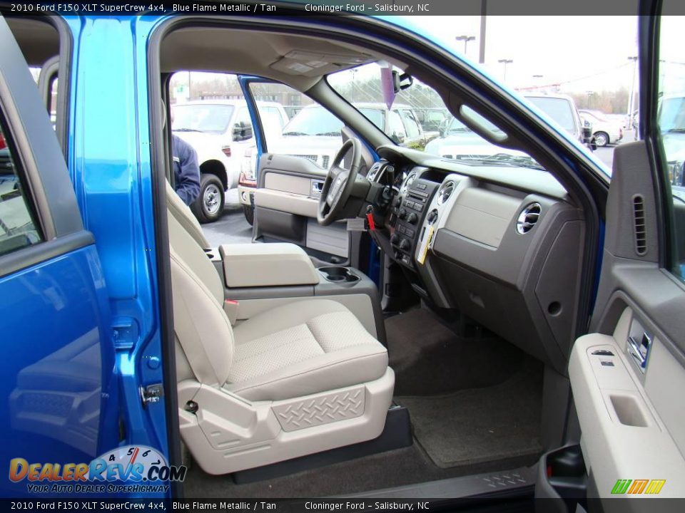 2010 Ford F150 XLT SuperCrew 4x4 Blue Flame Metallic / Tan Photo #12