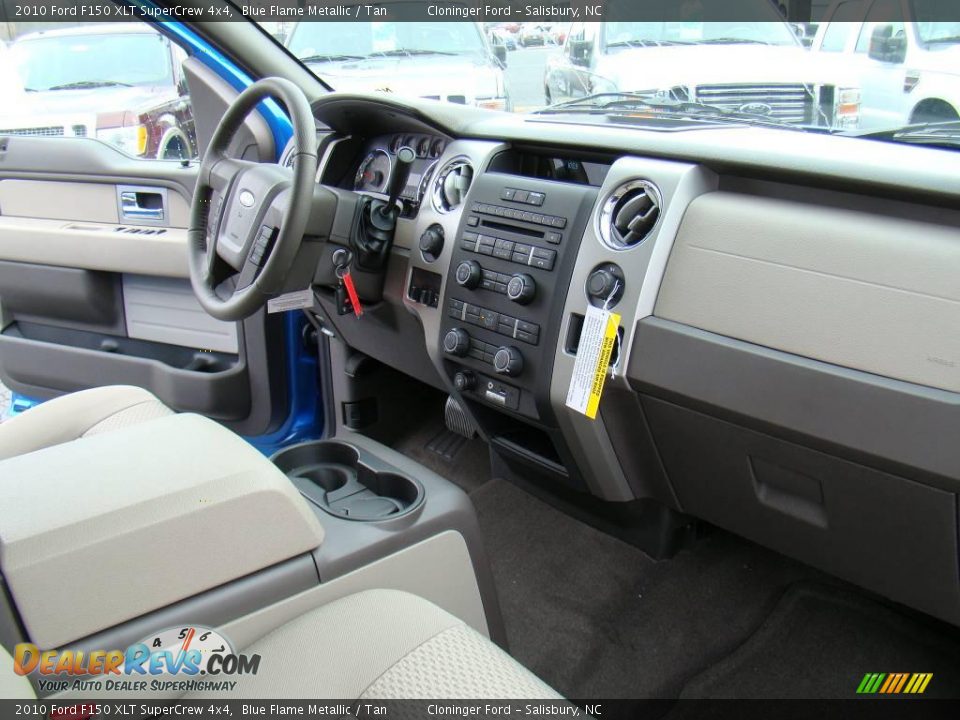 2010 Ford F150 XLT SuperCrew 4x4 Blue Flame Metallic / Tan Photo #13