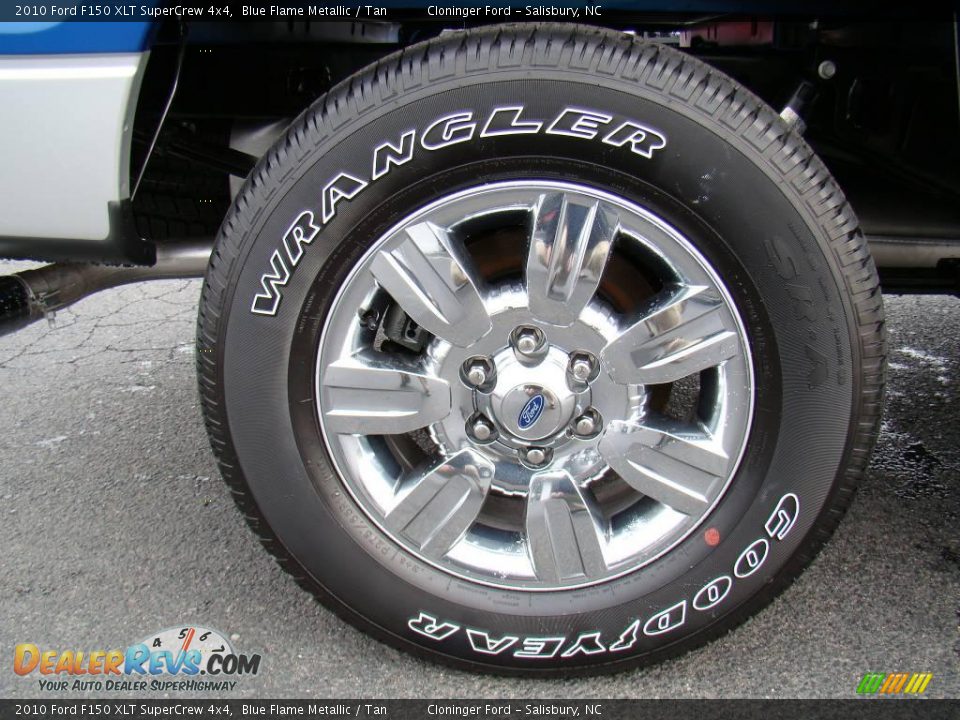 2010 Ford F150 XLT SuperCrew 4x4 Blue Flame Metallic / Tan Photo #16