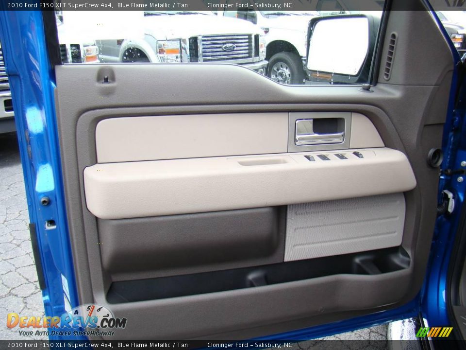 2010 Ford F150 XLT SuperCrew 4x4 Blue Flame Metallic / Tan Photo #17