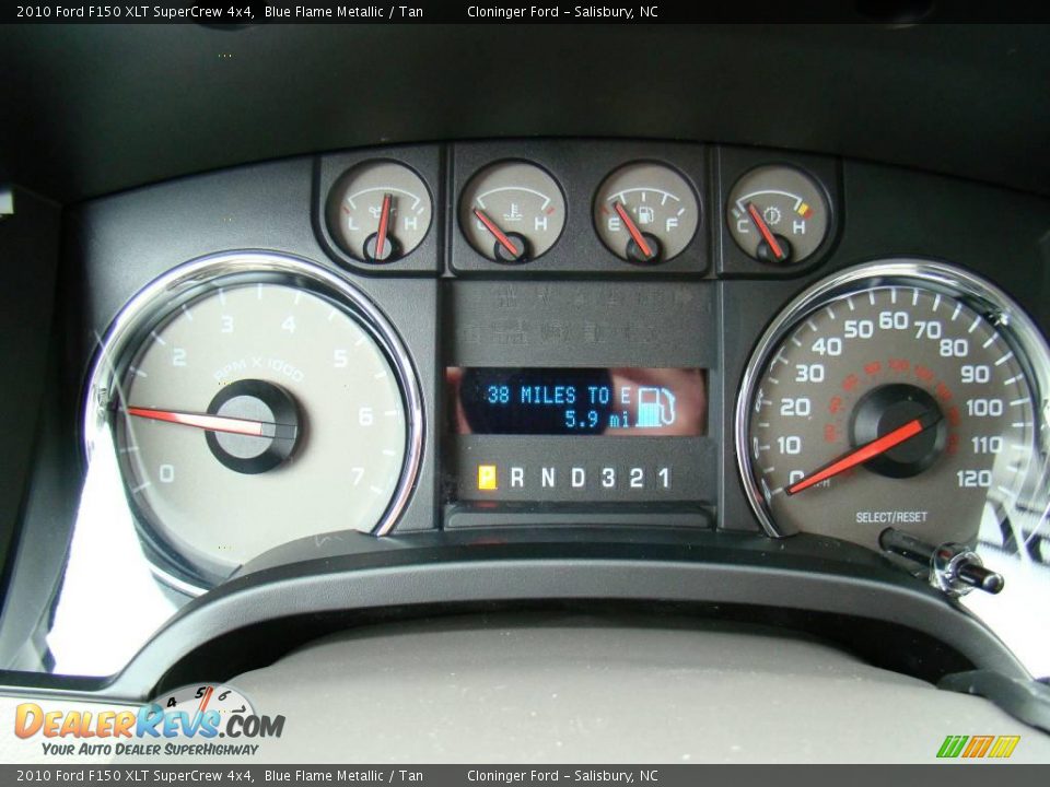 2010 Ford F150 XLT SuperCrew 4x4 Blue Flame Metallic / Tan Photo #19