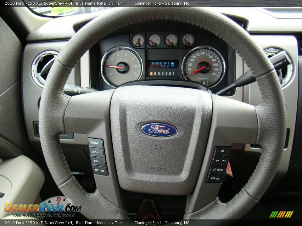 2010 Ford F150 XLT SuperCrew 4x4 Blue Flame Metallic / Tan Photo #20