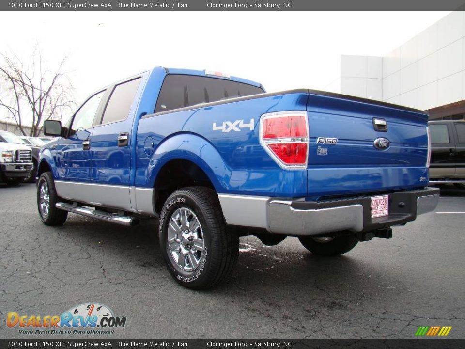 2010 Ford F150 XLT SuperCrew 4x4 Blue Flame Metallic / Tan Photo #29